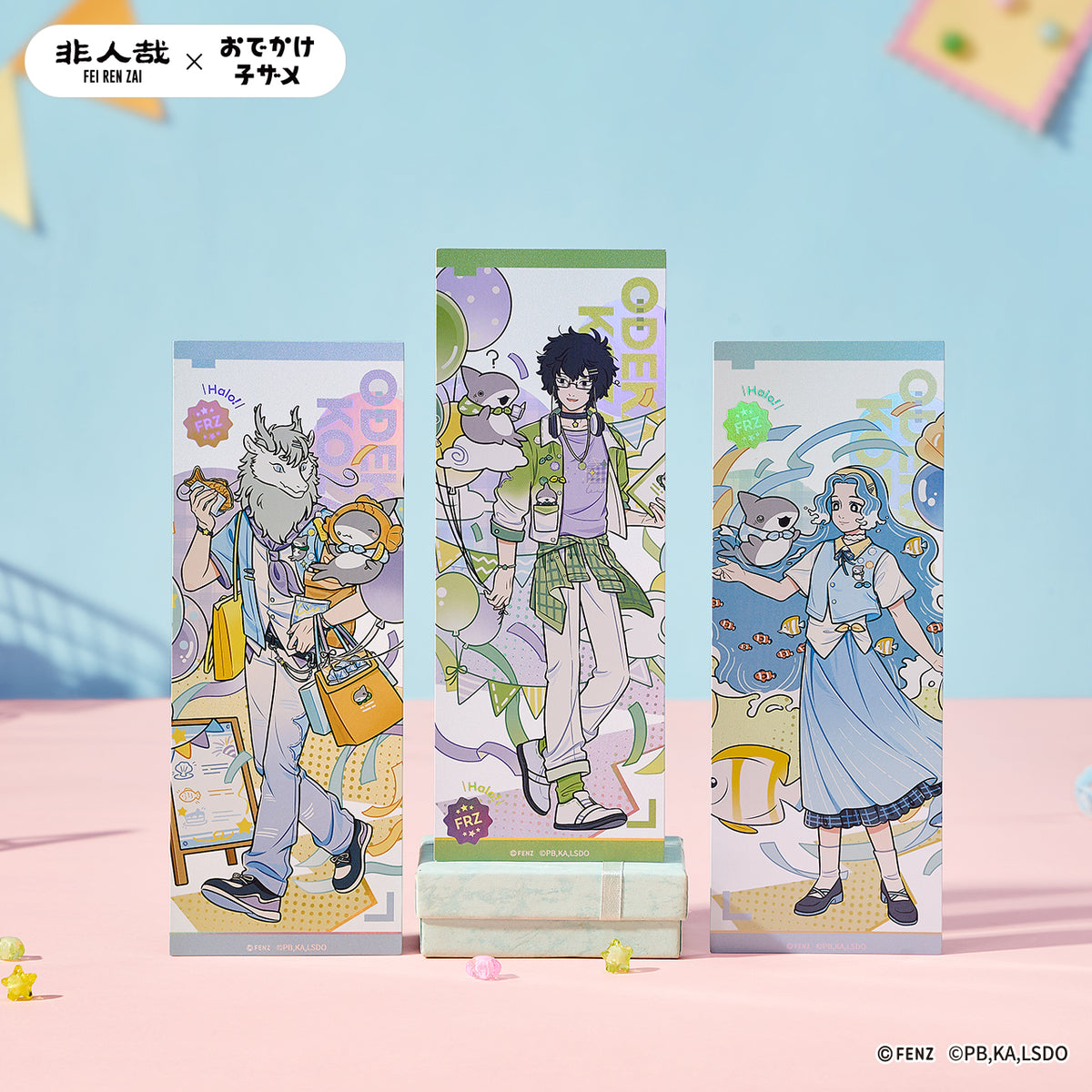 FEI REN ZAI × ODEKAKE KOZAME Holographic  Ticket Blind Box