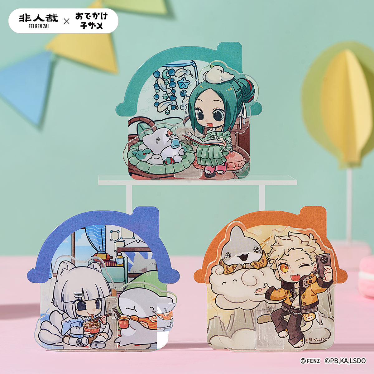 FEI REN ZAI × ODEKAKE KOZAME Acrylic Fridge  Magnet Blind Box Q Edition