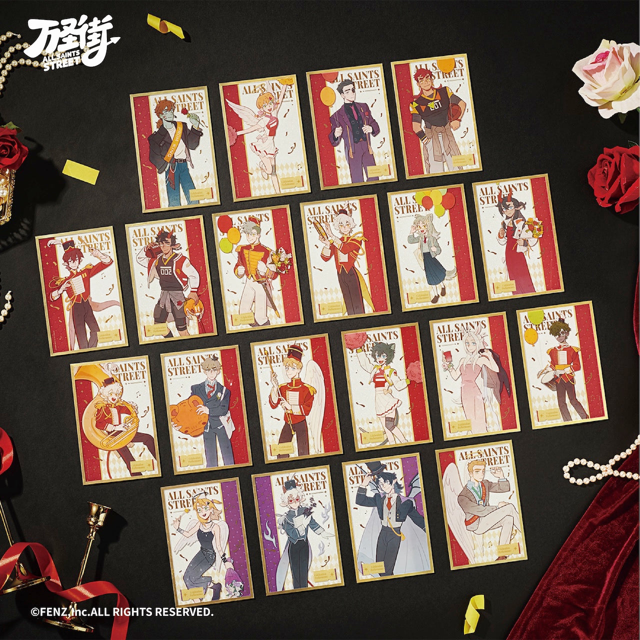 ALL SAINTS STREET-9th Anniversary-Acrylic Shikishi Art Board Blind Box