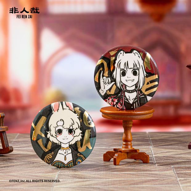 FEI REN ZAI-Black Golden Series-Badge Blind Box
