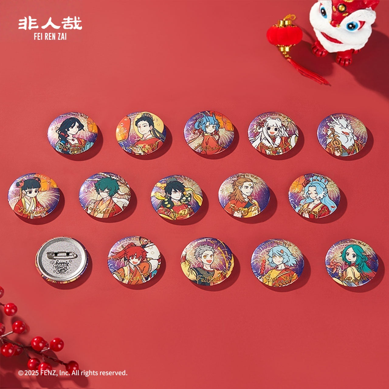 FEI REN ZAl-Fireworks Years Series -Badge Blind Box