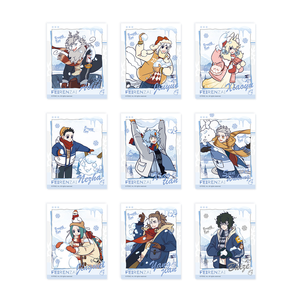 FEIRENZAI-Warm Winter Charms Series-Instant Photo-Style Trading Cards Blind Box