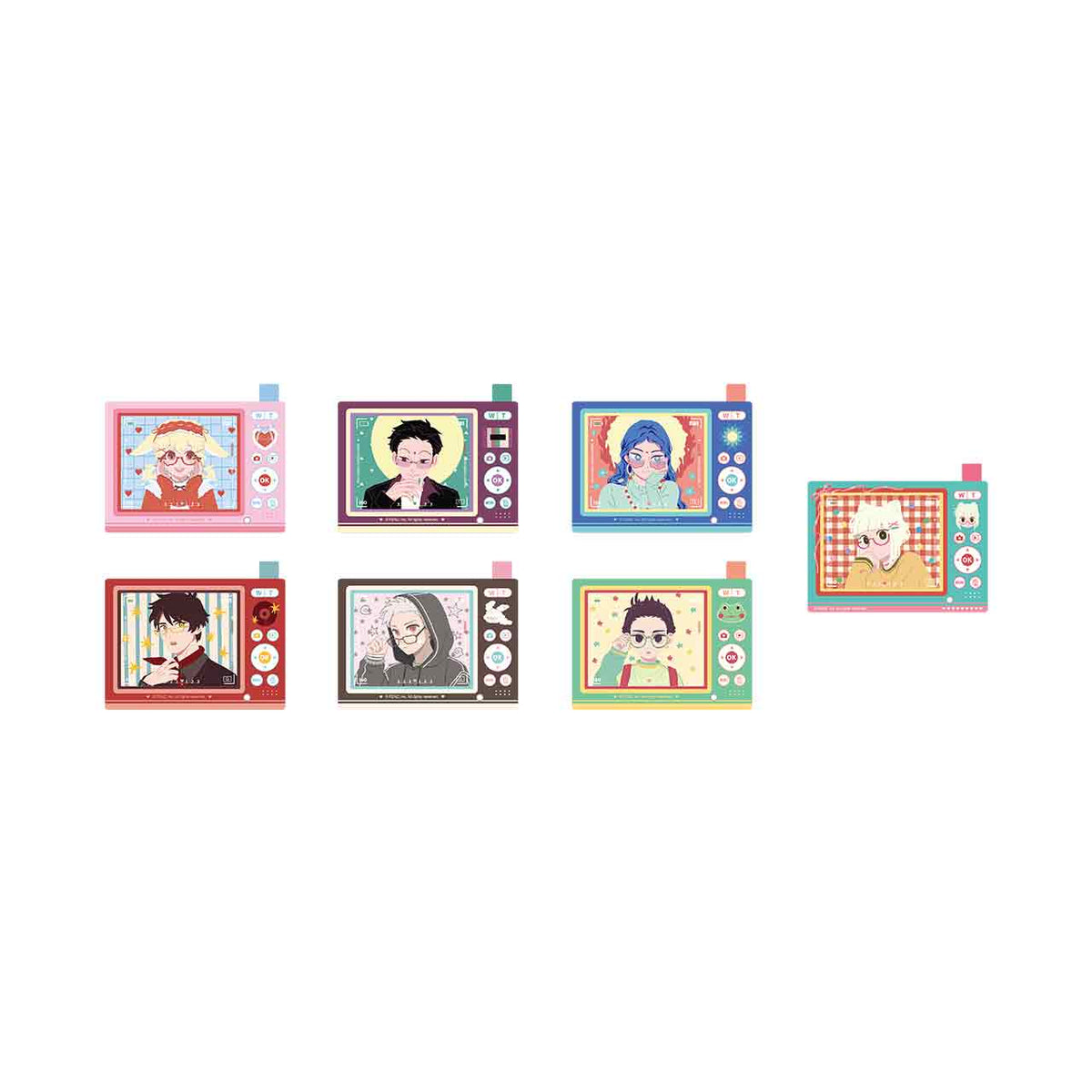FEI REN ZAI Click Clack Camera-Shaped Acrylic Fridge Magnet Blind Box