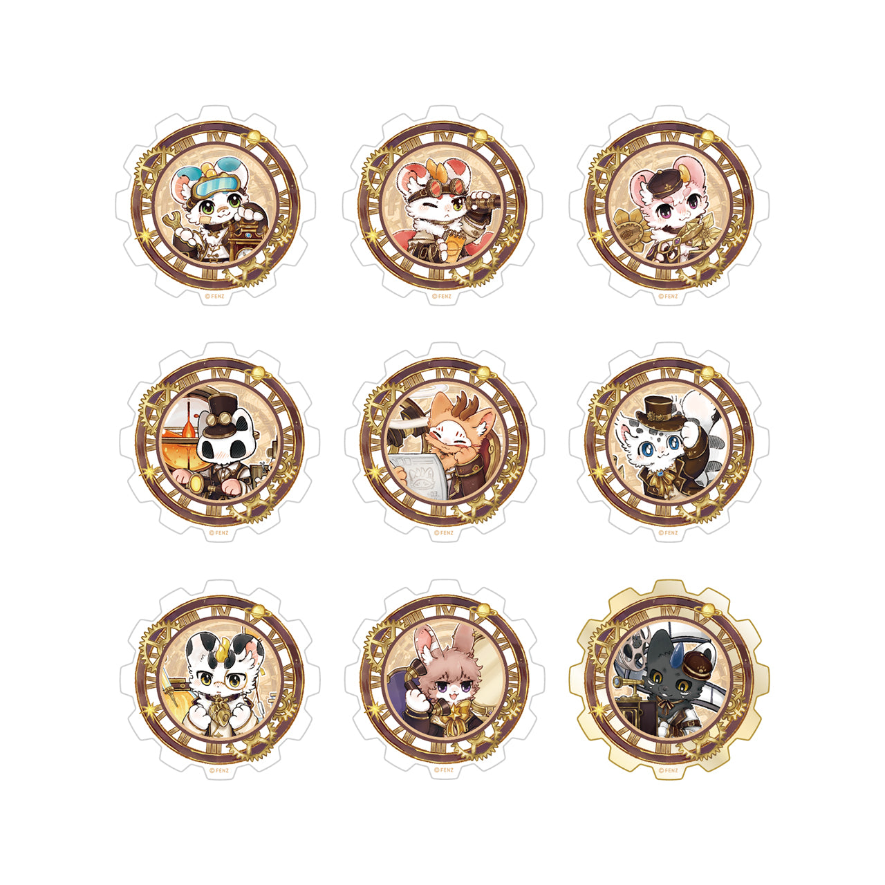 Fabulous Beasts Steam Age Acrylic Fridge Magnet Blind Box – FEI