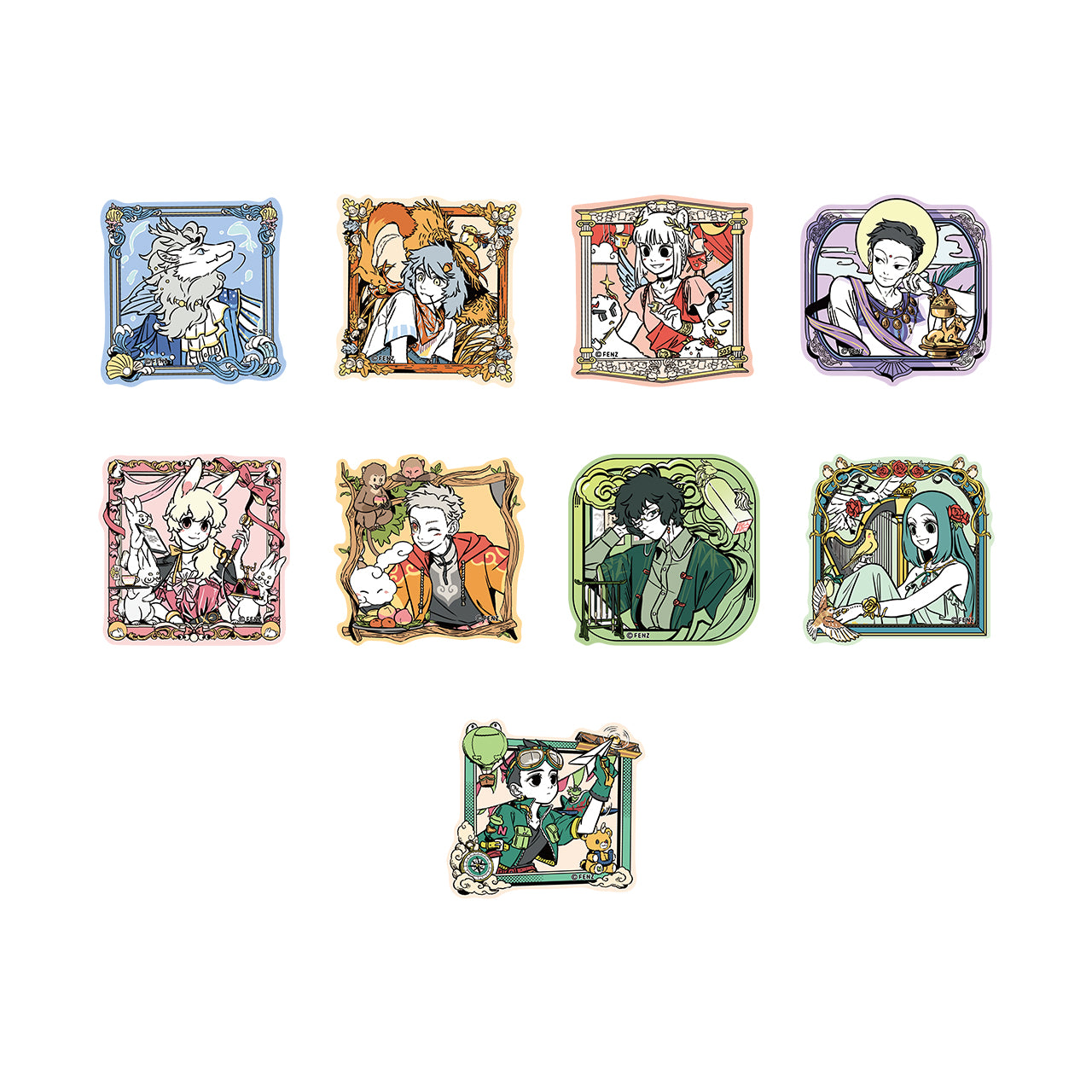 FEI REN ZAI Dreamy Canvases Acrylic Badge Blind Box