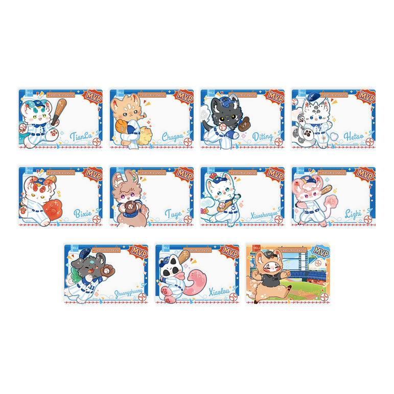 FABULOUS BEASTS Baseball Series Clear Card Blind Box