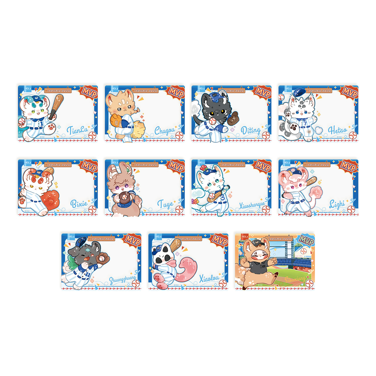 FABULOUS BEASTS Baseball Series Clear Card Blind Box