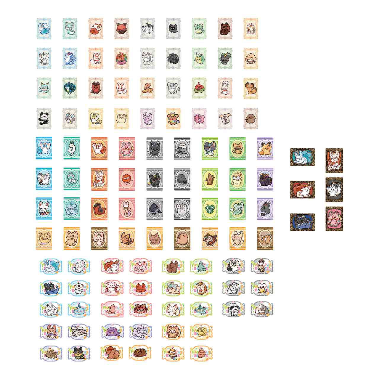 FABULOUS BEASTS-Popping Candy Series-Mini Card Blind Box
