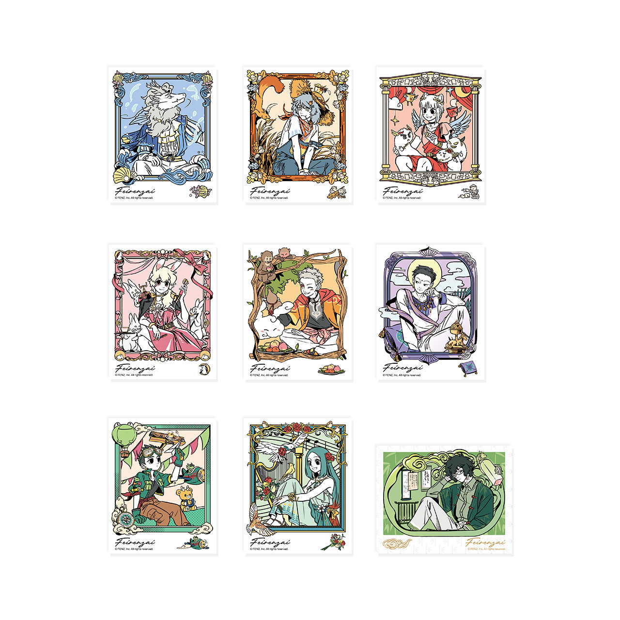 FEI REN ZAI Dreamy Canvases Instant Photo-Style Trading Cards Blind Box