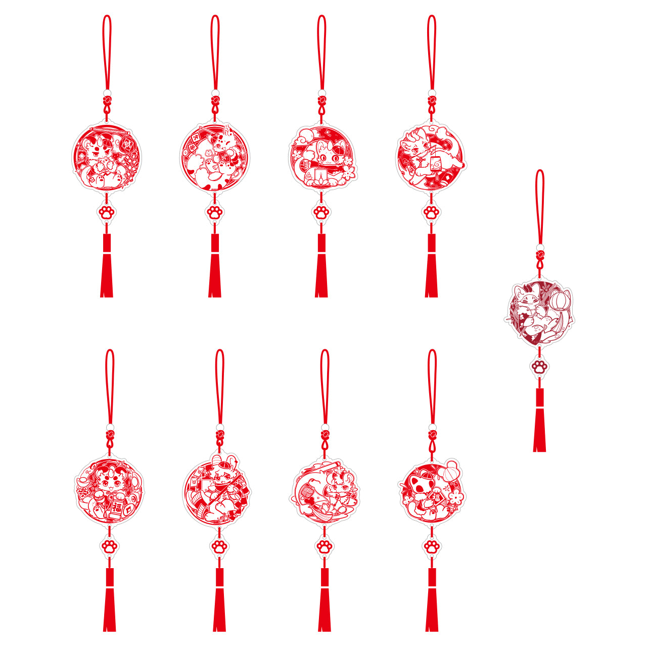 FABULOUS BEASTS Paper Art Series - Acrylic Charm Blind Box