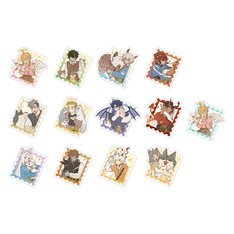 ALL SAINTS STREET - Cozy Buddies Series - アクリル冷蔵庫マグネット ブラインドボックス