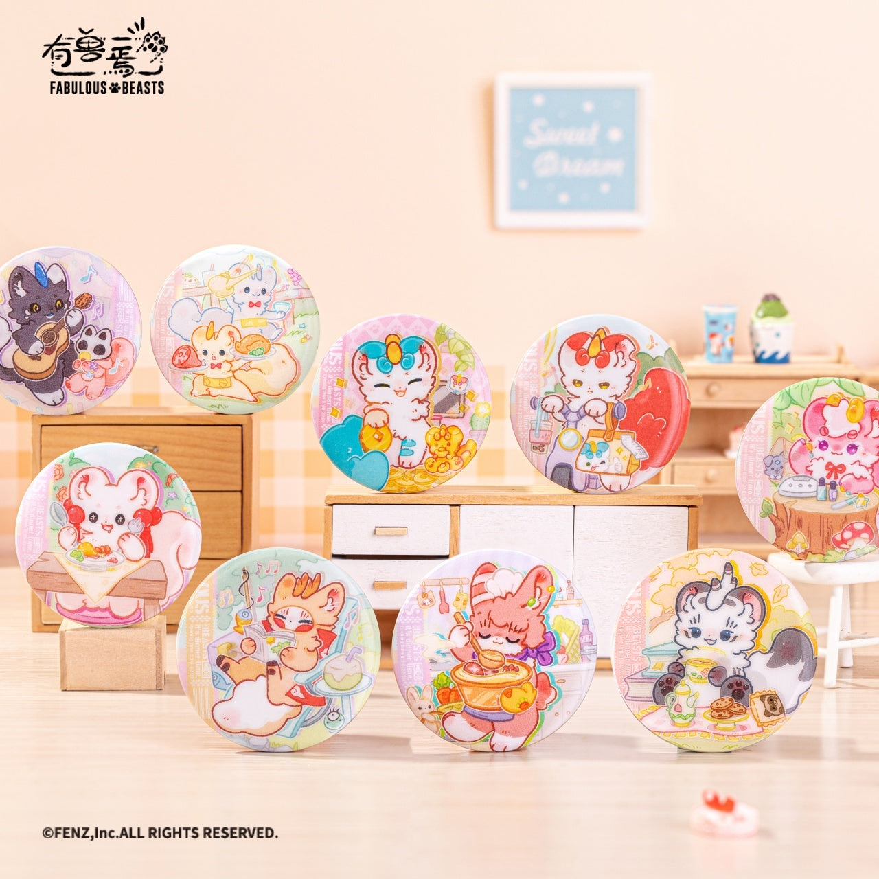 Fabulous Beasts Mythical Beasts Diner Badge Blind Box