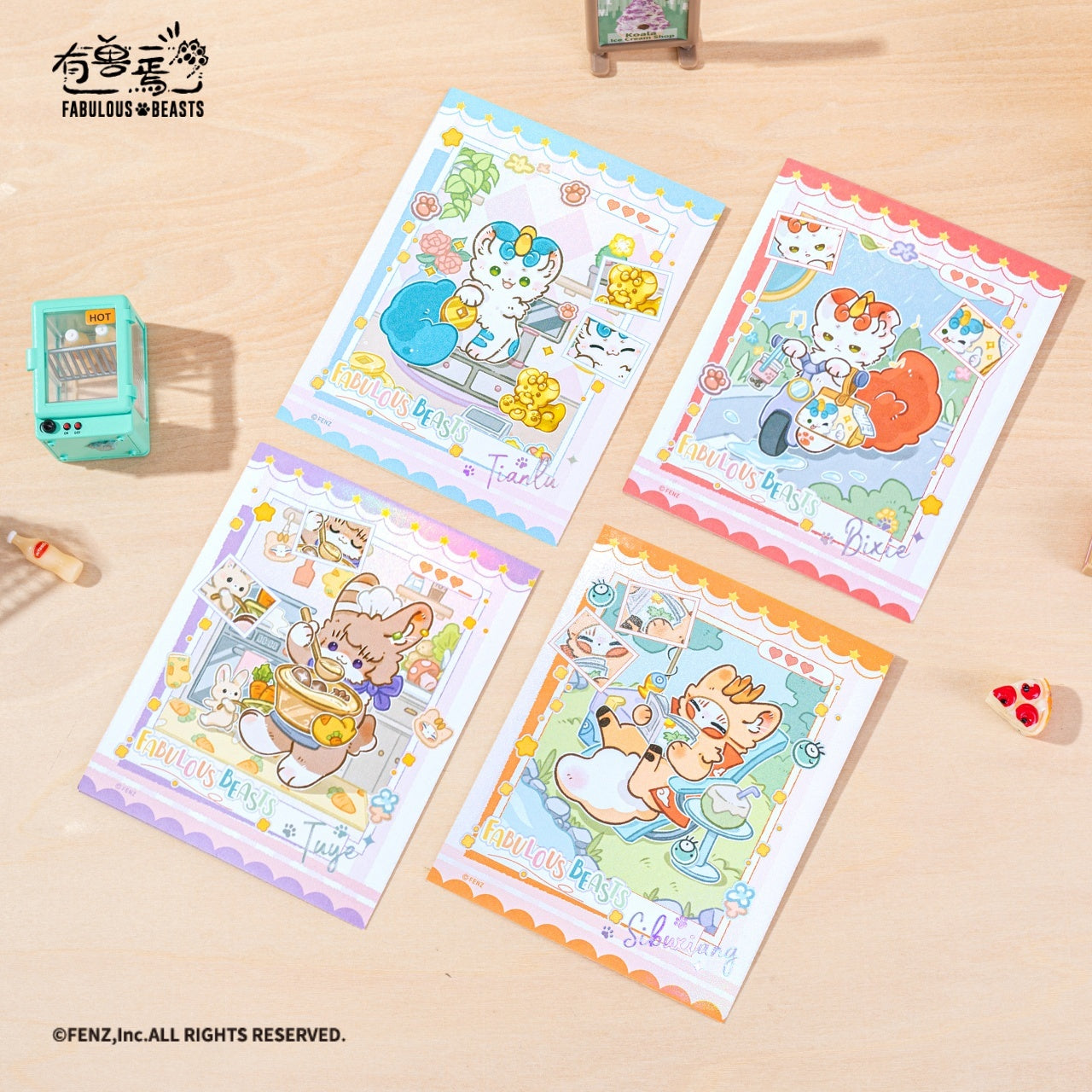 Fabulous Beasts 神話の獣ダイナー インスタントフォト風トレーディングカード ブラインドボックス