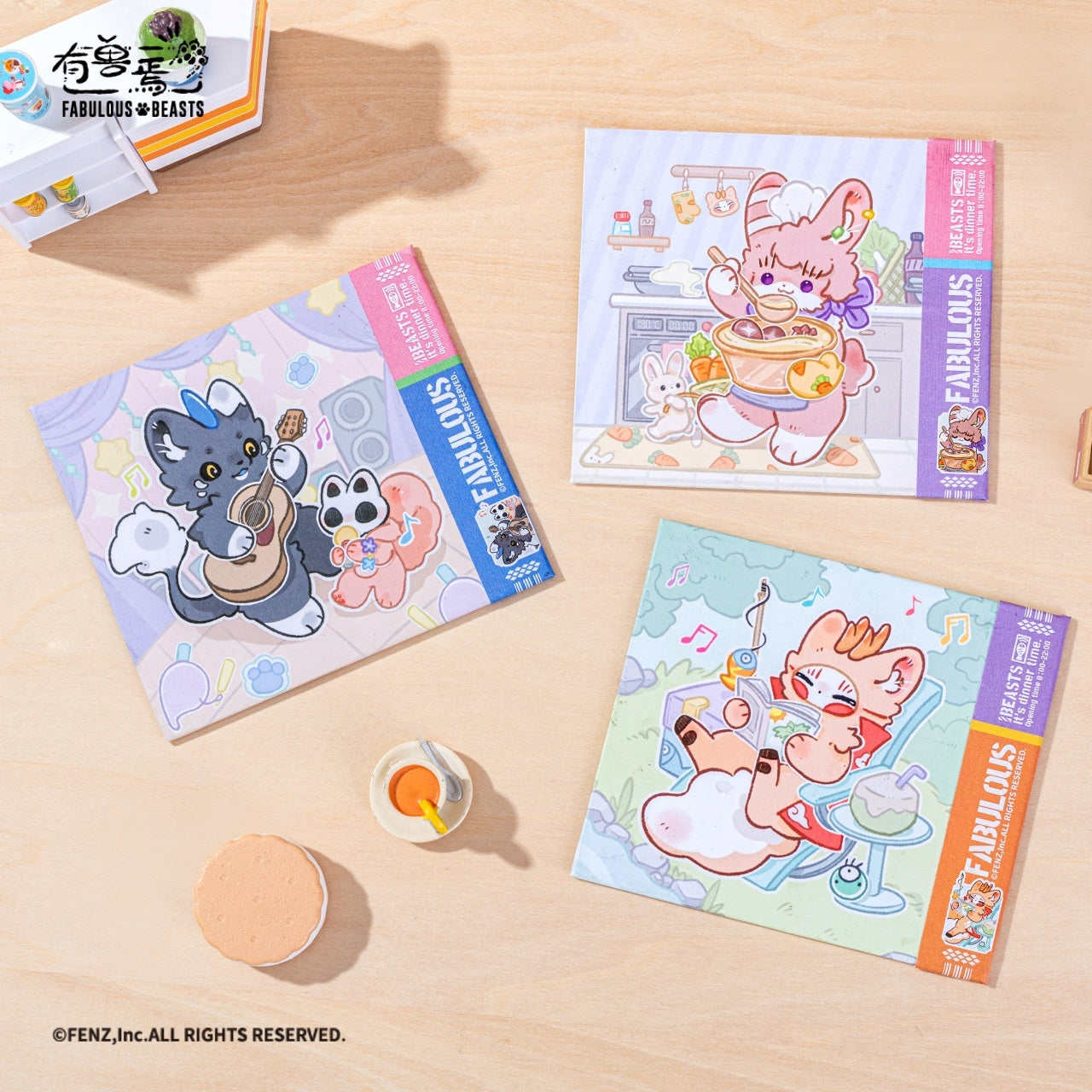 Fabulous Beasts 神話の生き物 ダイナー 色紙アートボード ブラインドボックス