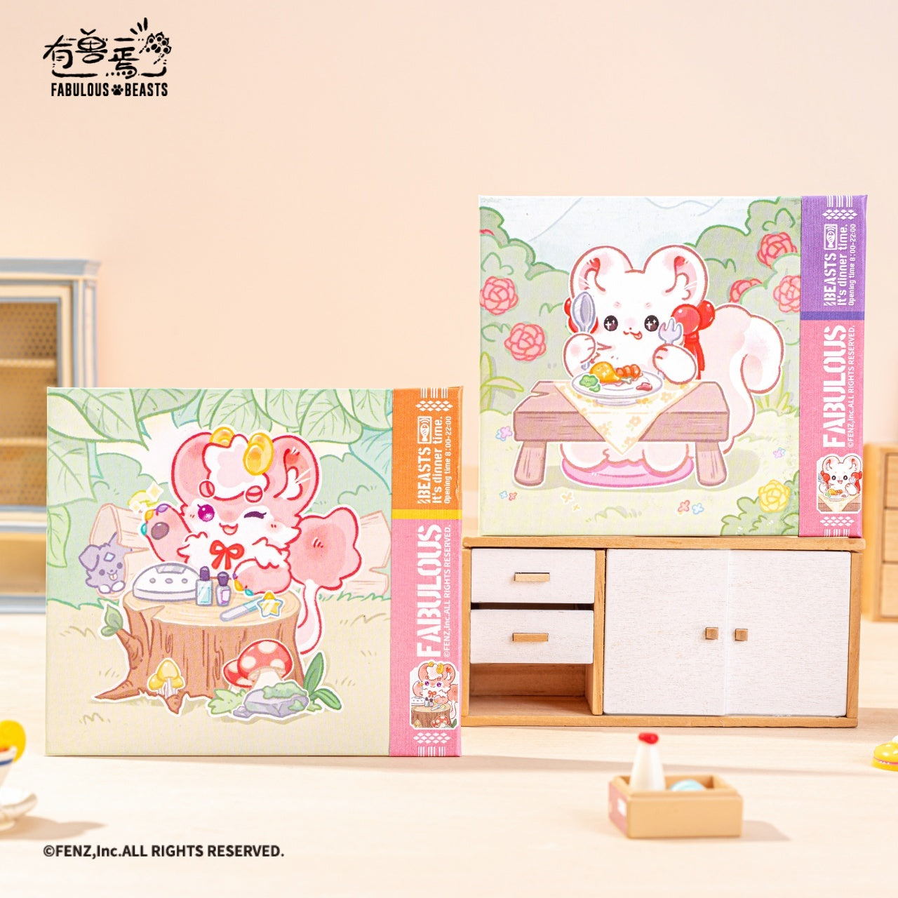 Fabulous Beasts 神話の生き物 ダイナー 色紙アートボード ブラインドボックス