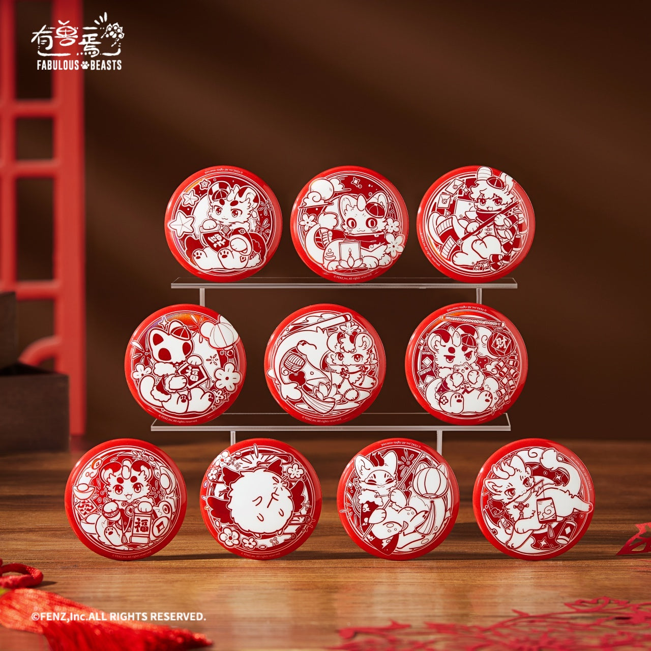 FABULOUS BEASTS Paper Art Series Badge Blind Box