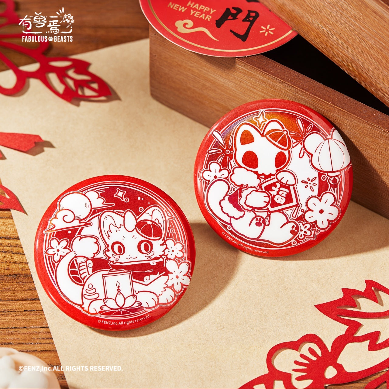 FABULOUS BEASTS Paper Art Series Badge Blind Box