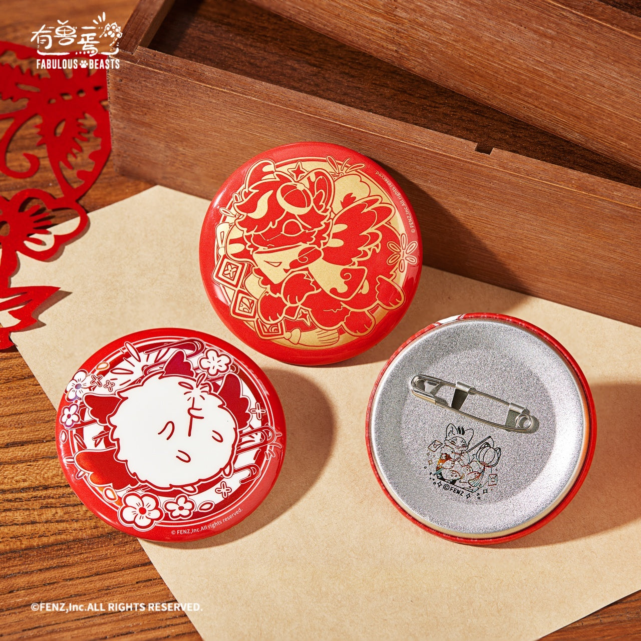 FABULOUS BEASTS Paper Art Series Badge Blind Box