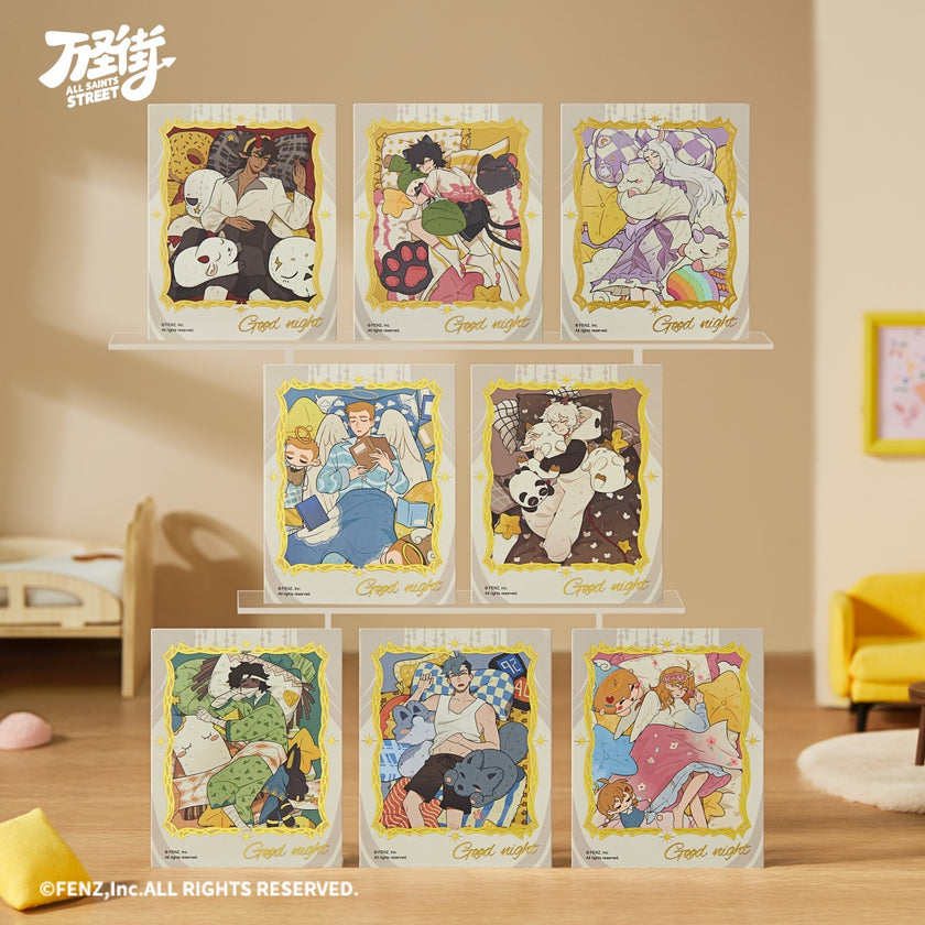 ALL SAINTS STREET-Good Night-Instant Photo-Style Trading Cards Blind Box