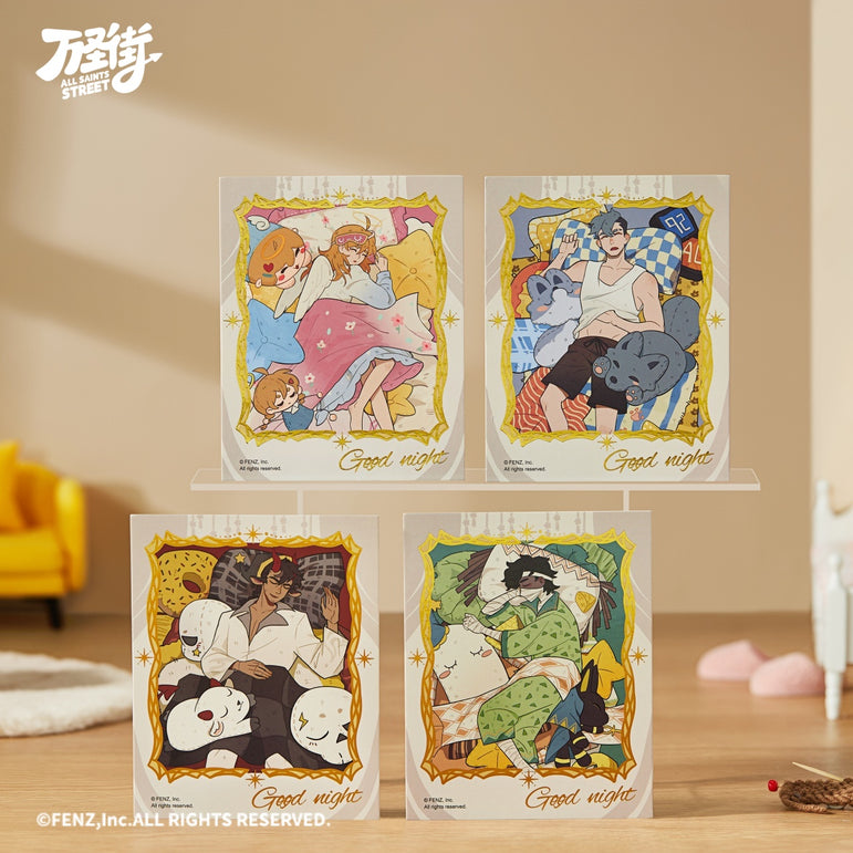 ALL SAINTS STREET-Good Night-Instant Photo-Style Trading Cards Blind Box