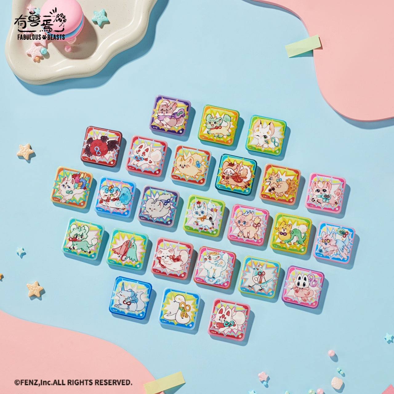 FABULOUS BEASTS-Eight Treasure Candy-Badge Blind Box