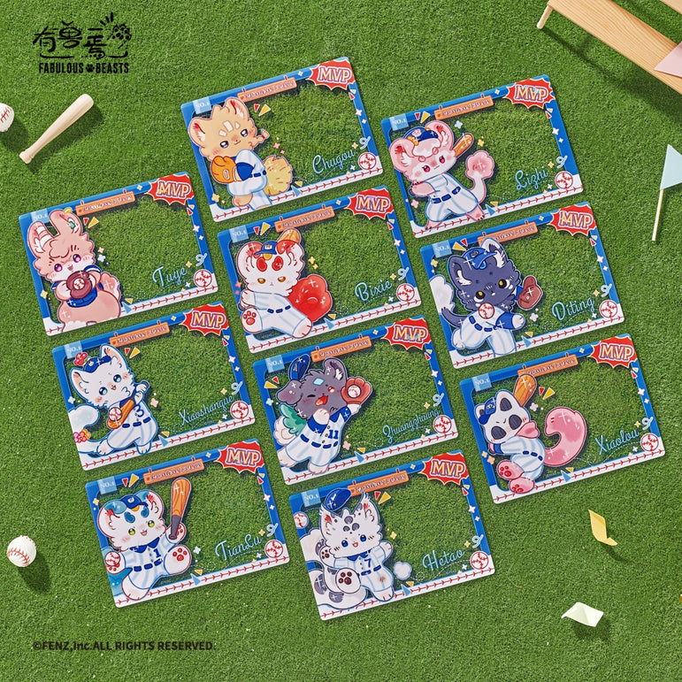 FABULOUS BEASTS Baseball Series Clear Card Blind Box