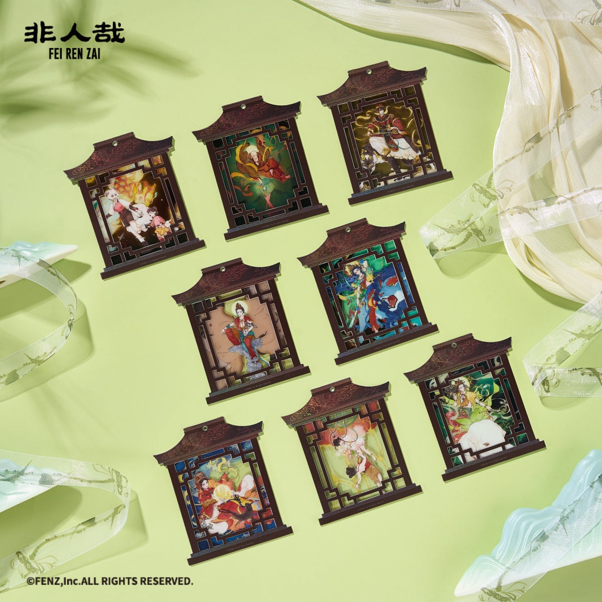 FEI REN ZAI Mountain & Sea Wander Series Magnetic Paper Clip Photo Card Blind Box