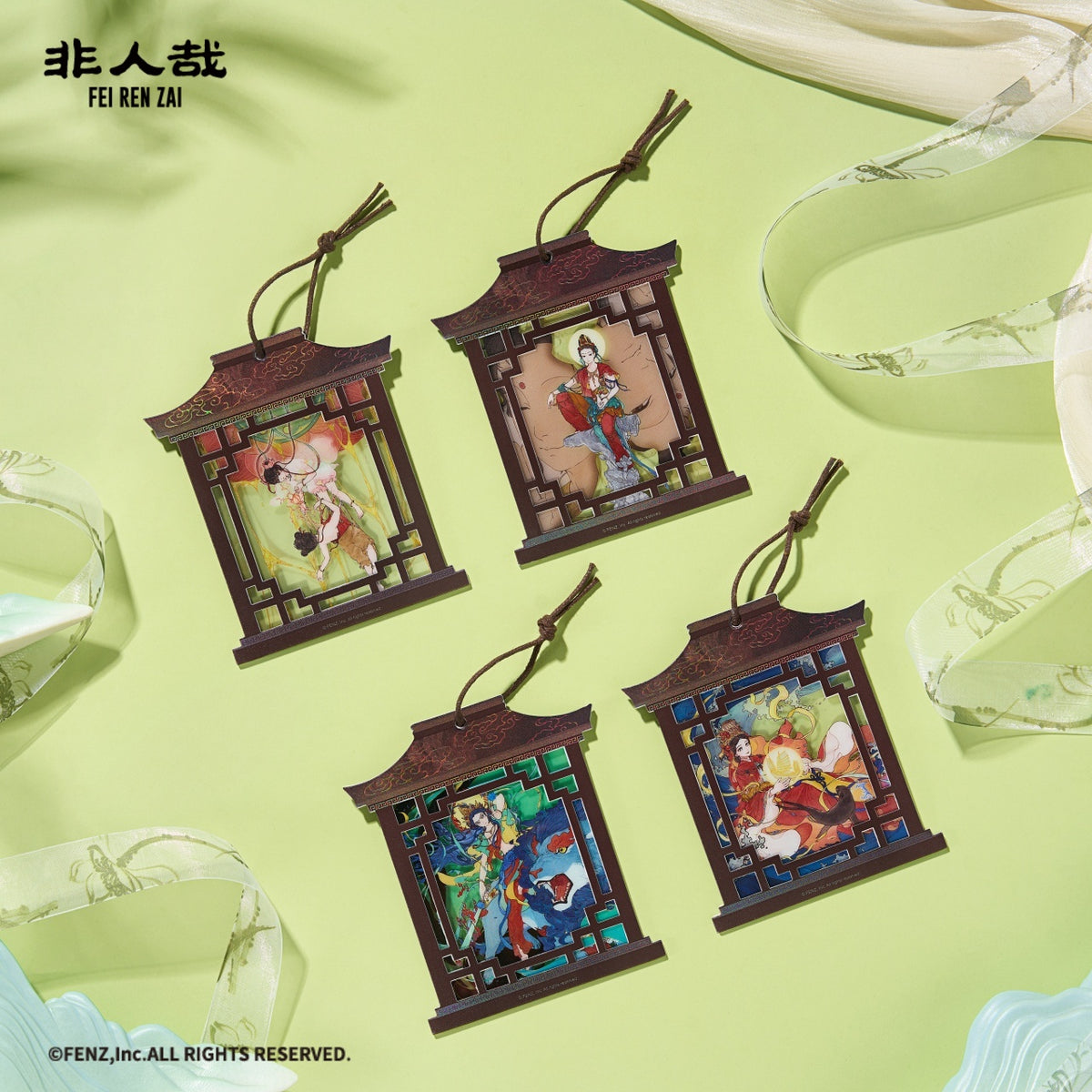 FEI REN ZAI Mountain & Sea Wander Series Magnetic Paper Clip Photo Card Blind Box