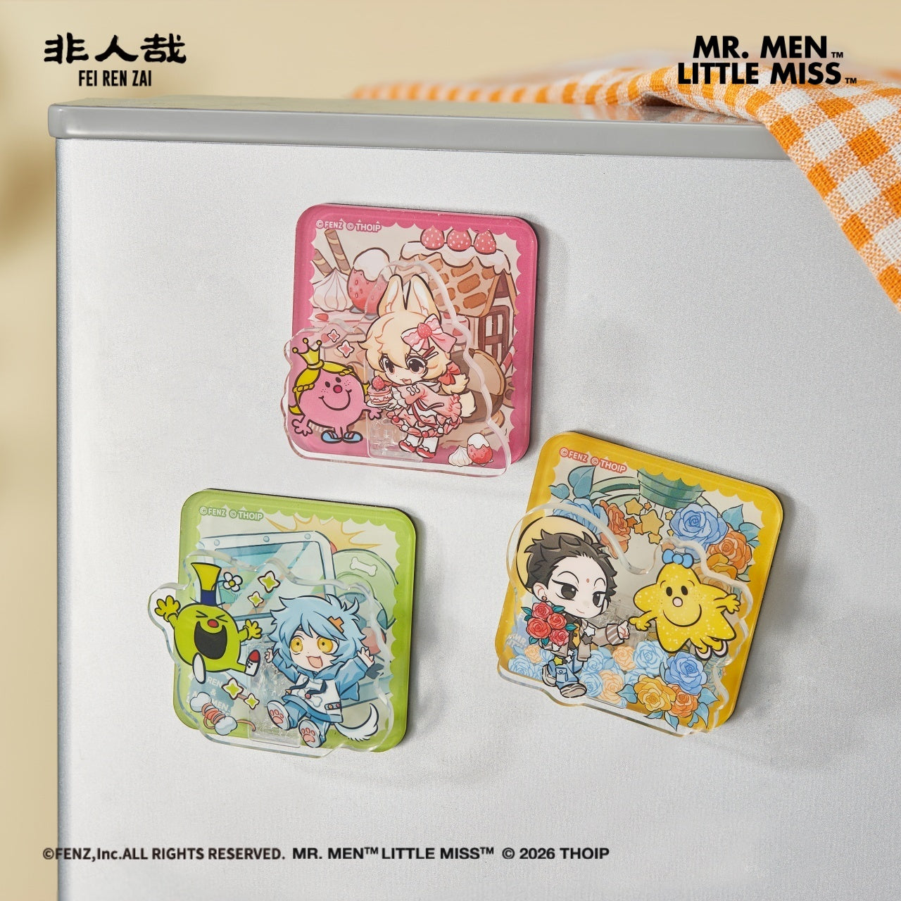FEI REN ZAI & MMLM アクリル製冷蔵庫マグネット ブラインドボックス
