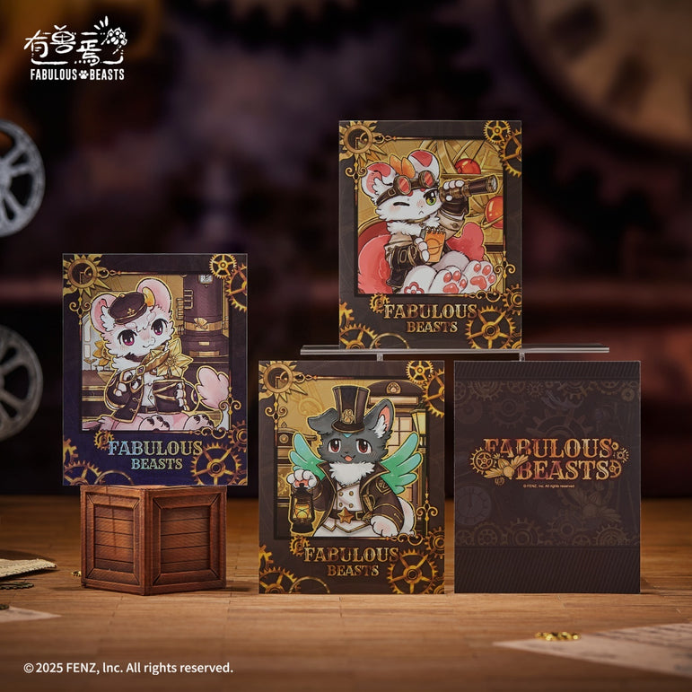 Fabulous Beasts Steam Age Instant Photo-Style Trading Cards Blind Box
