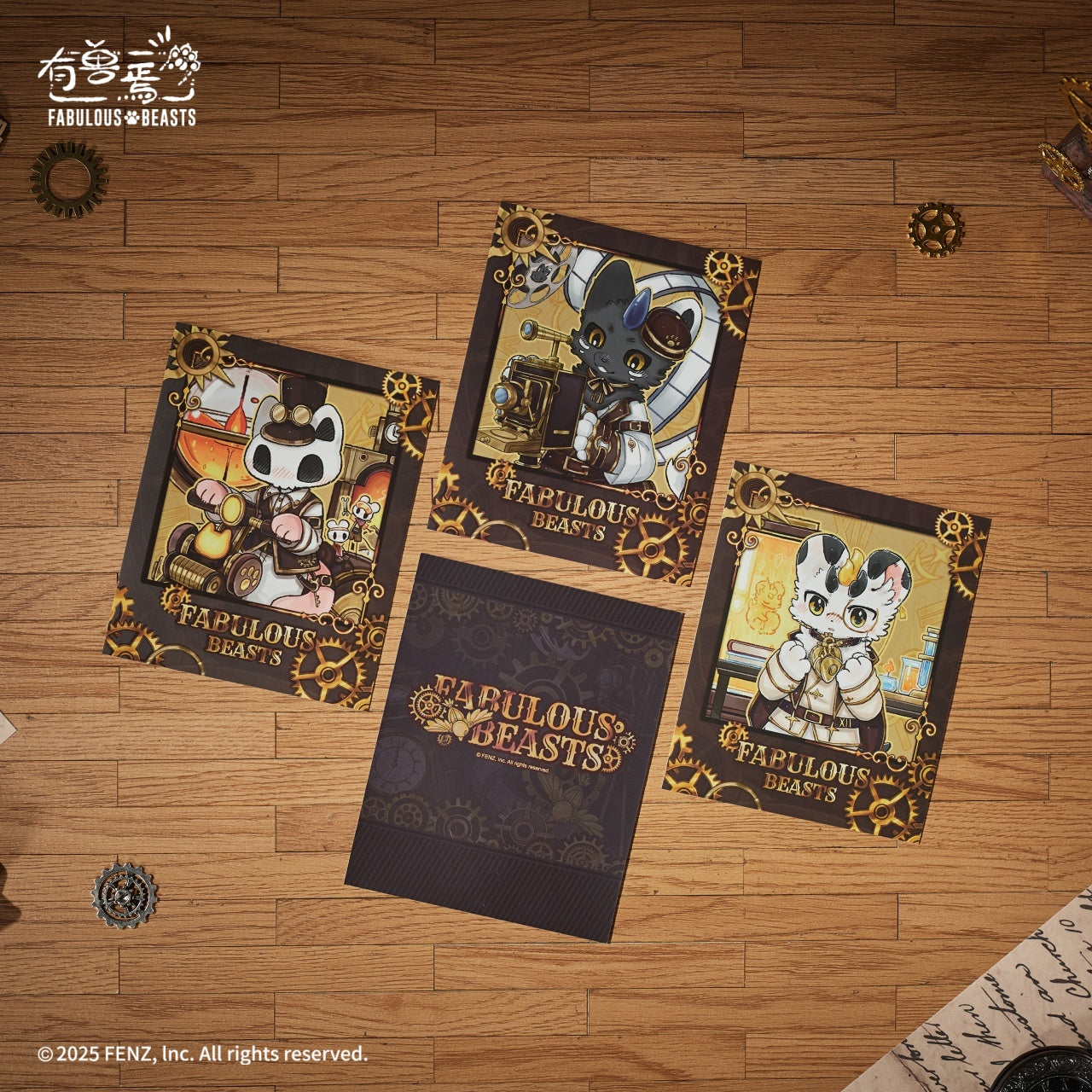 Fabulous Beasts Steam Age Instant Photo-Style Trading Cards Blind Box
