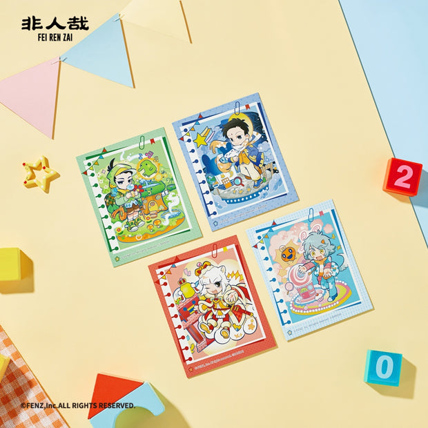 FEIRENZAIxTaMaGoTcHi Q Version Instant Photo-Style Trading Cards Blind Box