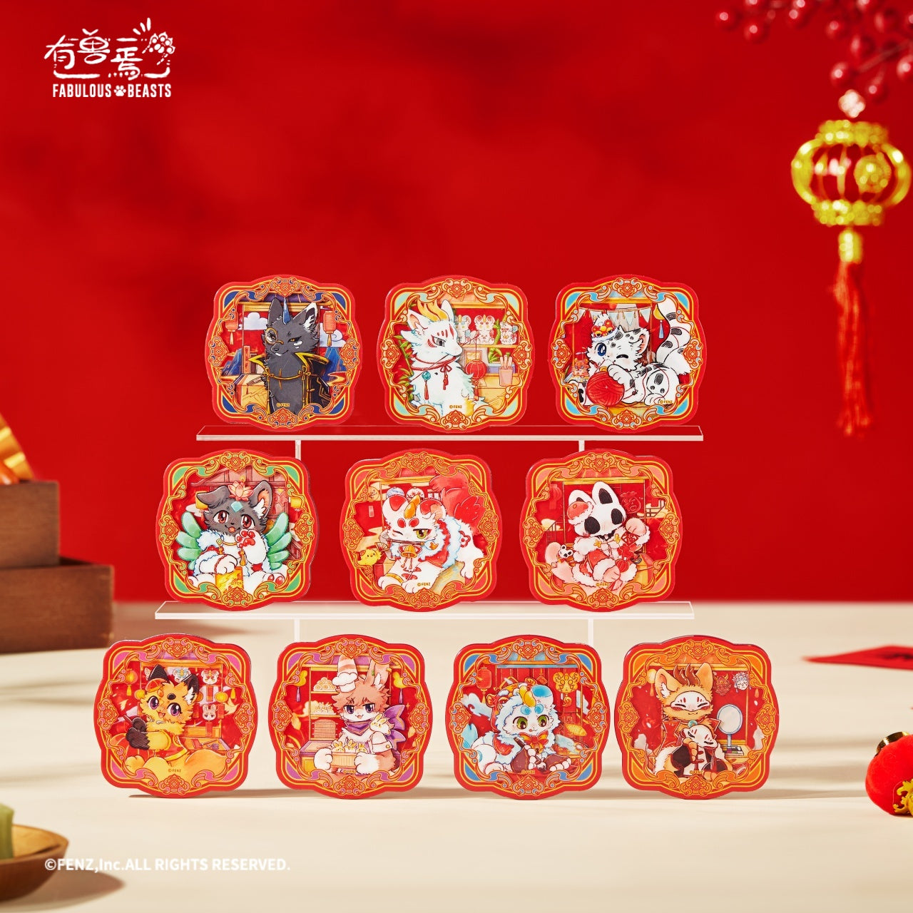 FABULOUS BEASTS Luminous Years Series Acrylic Refrigerator Stickers Blind Box