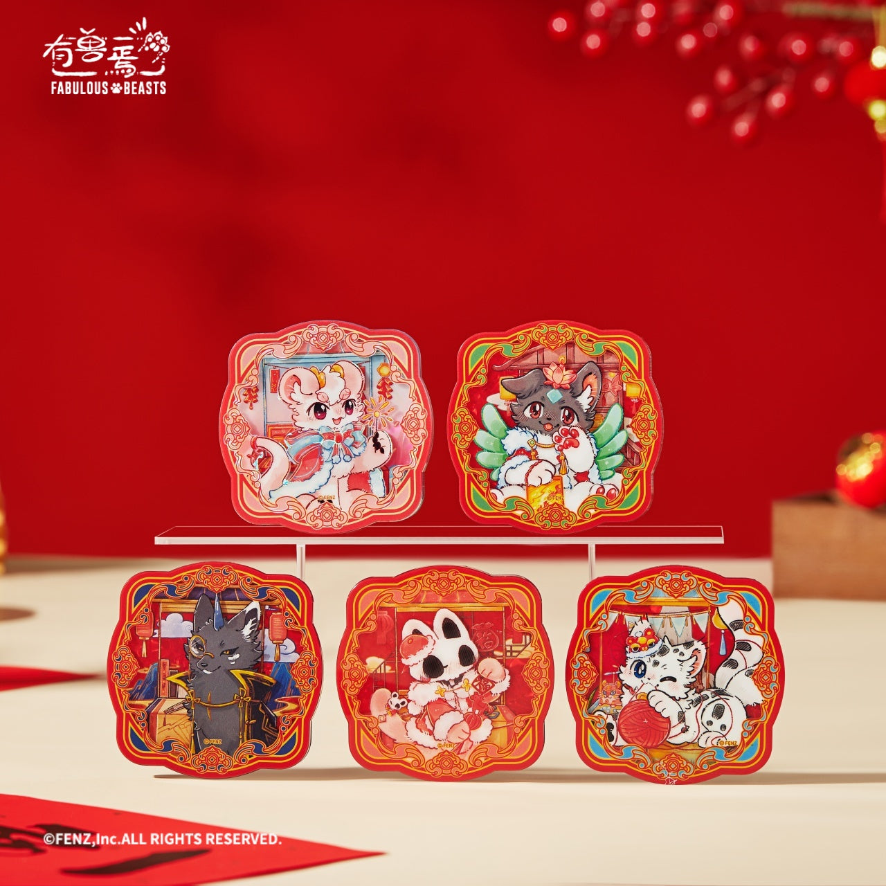 FABULOUS BEASTS Luminous Years Series Acrylic Refrigerator Stickers Blind Box