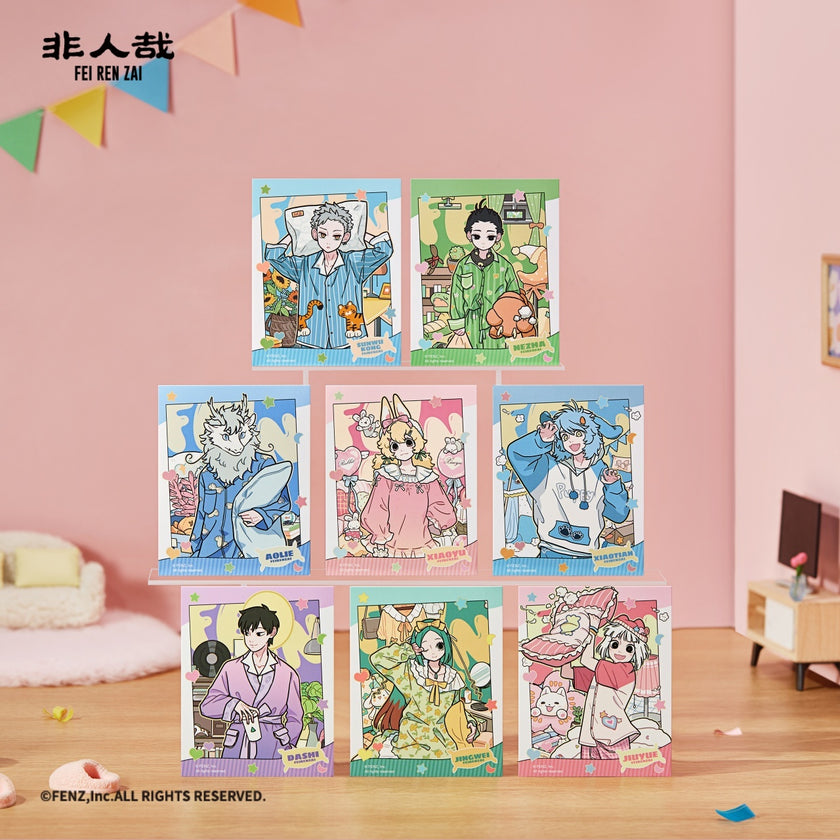 FEI REN ZAI Pajama Party Series Instant Photo-Style Trading Cards Blind Box