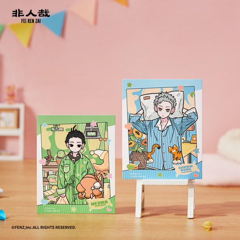 FEI REN ZAI Pajama Party Series Instant Photo-Style Trading Cards Blind Box