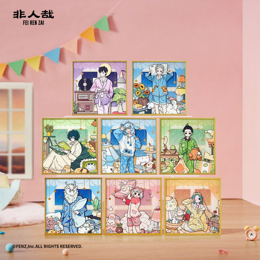 FEI REN ZAI Pajama Party Acrylic Shikishi Art Board Blind Box
