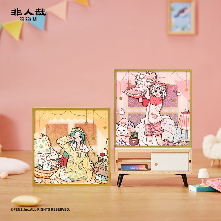 FEI REN ZAI Pajama Party Acrylic Shikishi Art Board Blind Box