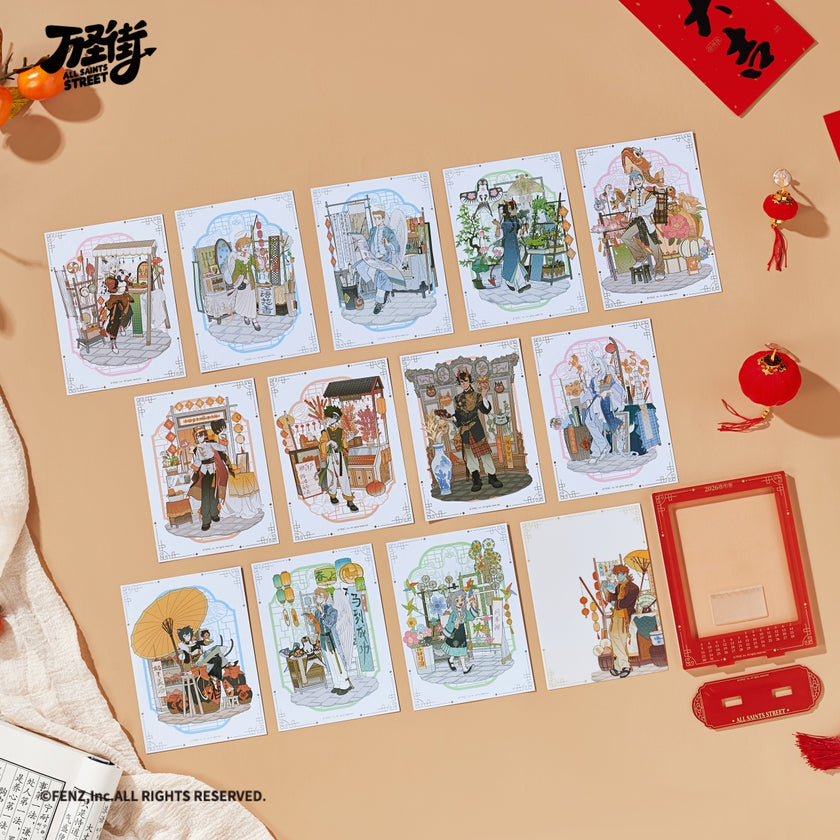 ALL SAINTS STREET-Garden Fete Series-Desk Calendar