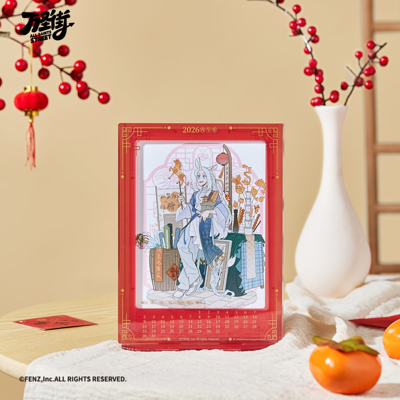 ALL SAINTS STREET-Garden Fete Series-Desk Calendar