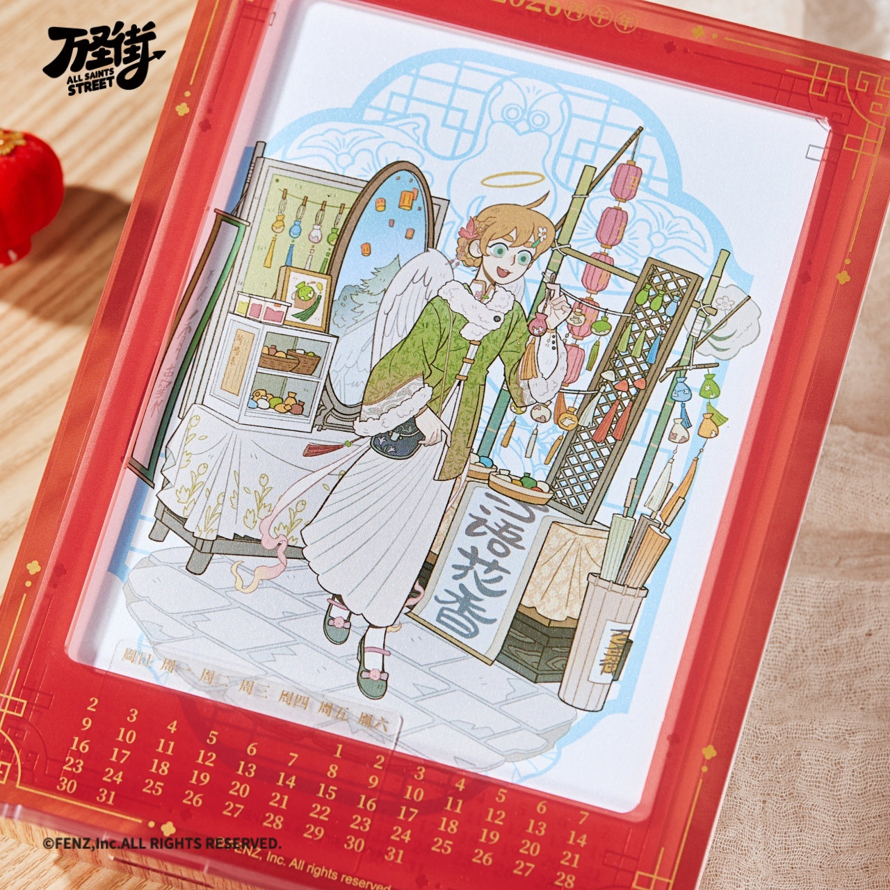 ALL SAINTS STREET-Garden Fete Series-Desk Calendar