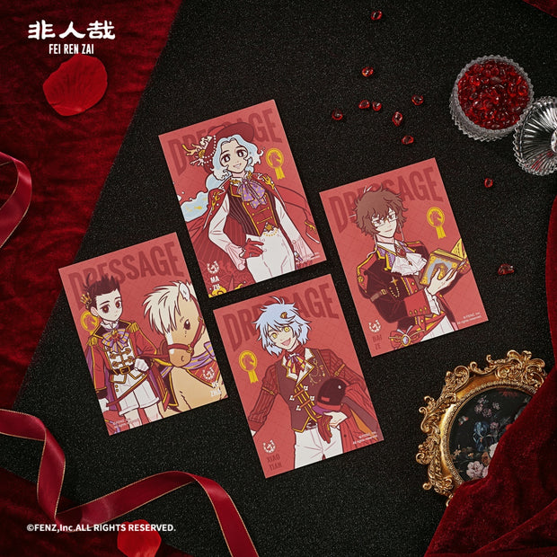 FEI REN ZAI Dressage Series New Year Postcard Set Gift Collection Card