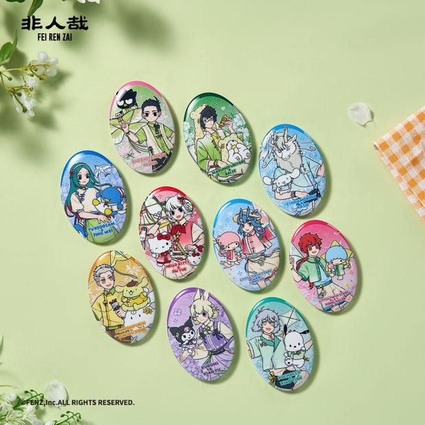 FEI REN ZAI x SANRIO CHARACTERS - Badge Blind Box