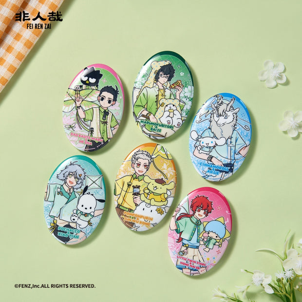 FEI REN ZAI x SANRIO CHARACTERS - Badge Blind Box