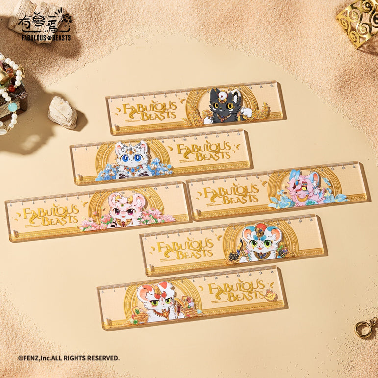 Fabulous Beasts Golden Vow Series Acrylic Ruler Blind Box