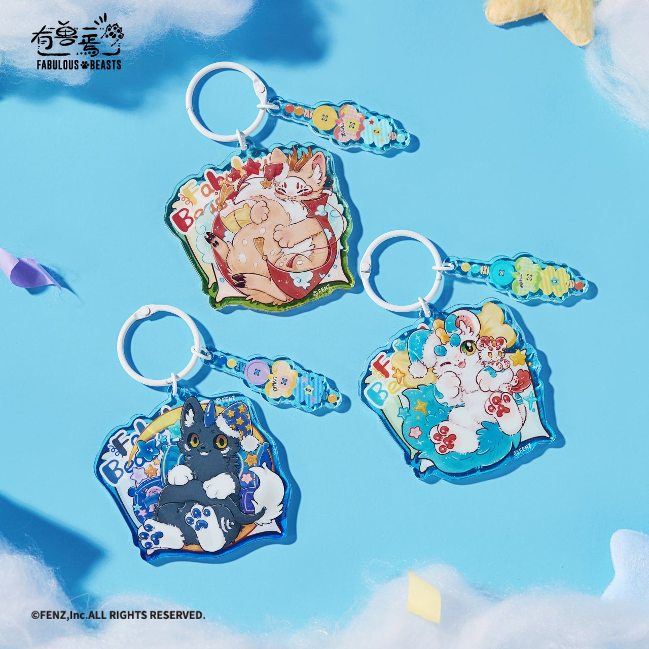 FENZ Official FABULOUS BEASTS-Sweet Slumber-Acrylic Charm Blind Box