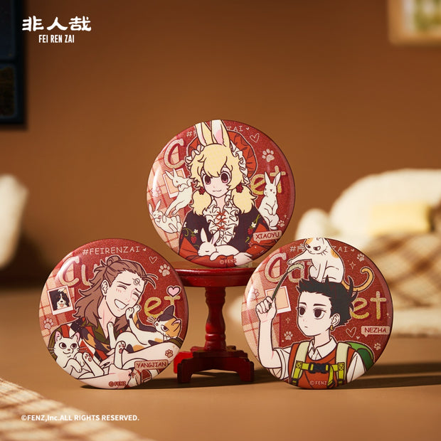 FENZ Official FEIRENZAI Limited Edition Cute Pets Badge Blind Box