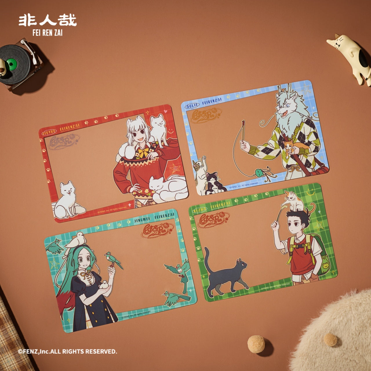 Limited Edition FEI REN ZAI-Cute Pets-Clear Card Blind Box