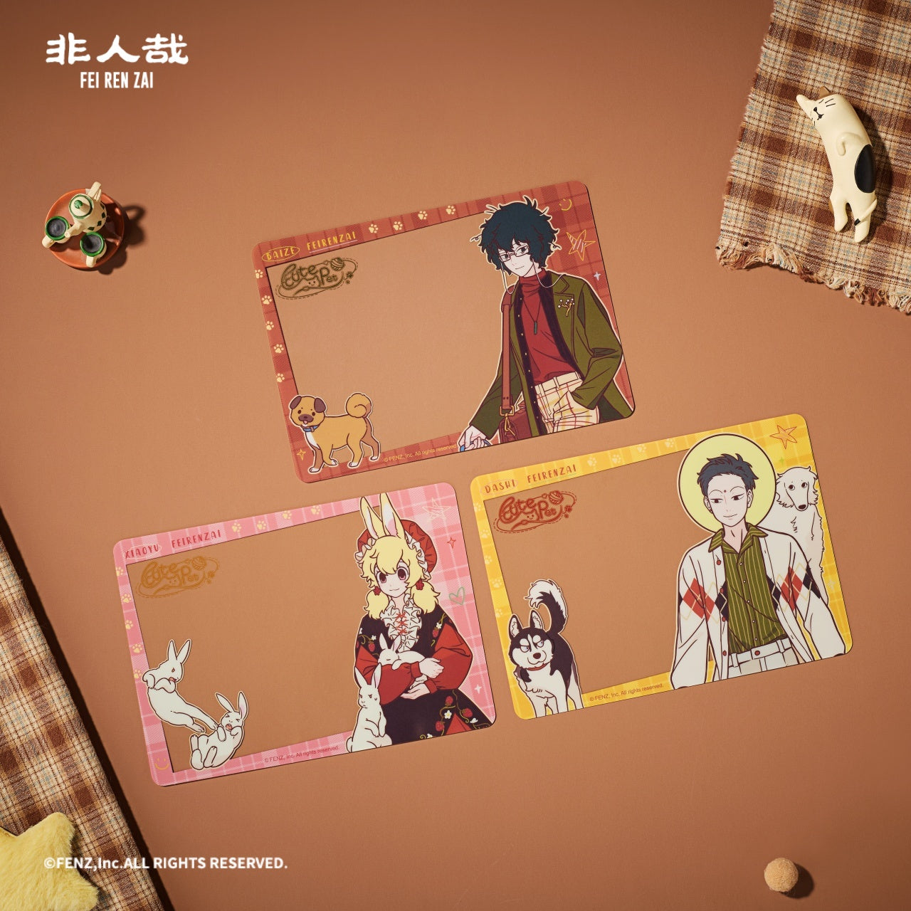 Limited Edition FEI REN ZAI-Cute Pets-Clear Card Blind Box