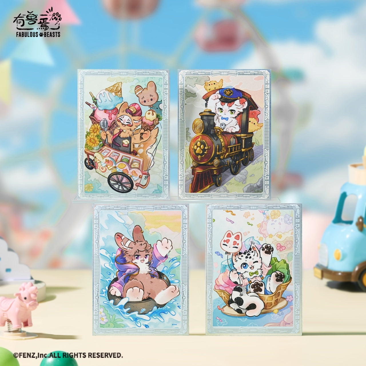 FABULOUS BEASTS Fluffy Paradise Series-Shikishi Art Board Blind Box